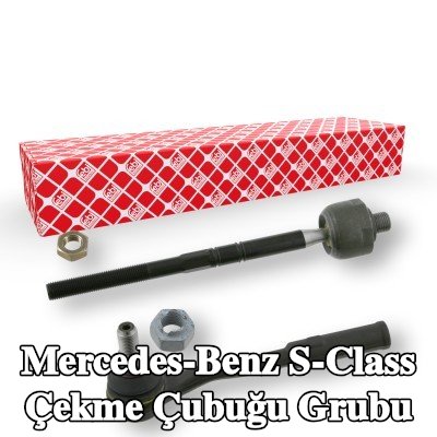 FEBI BILSTEIN Rot kolu grubu OE Turbo YENİ, Ön Aks, kilit somunu ile — 2000 Mercedes-Benz S-Class
