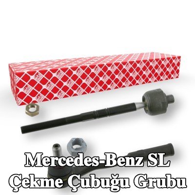 FEBI BILSTEIN Rot kolu grubu OE Turbo YENİ, Ön Aks, kilit somunu ile — Mercedes-Benz Sl