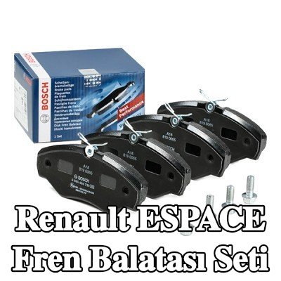 BOSCH Fren balatası seti 18, 05mm, gıcırtı önleyici plaka ile, cıvata/vida ile, aksesuarlarla — 2000 Renault Espace