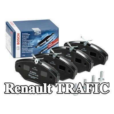 BOSCH مجموعة وسادات الفرامل 18, 05mm, مع لوحة مانعة للصرير, مع مسامير/براغي, مع ملحقات — 2012 Renault Trafic