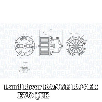 MAGNETI MARELLI محرك منفاخ التدفئة — Land Rover Range Rover Evoque