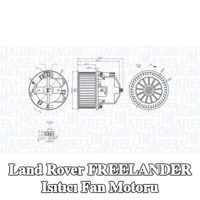 MAGNETI MARELLI Isıtıcı fan motoru — Land Rover Freelander