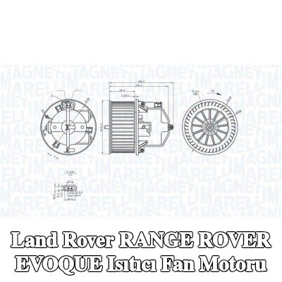MAGNETI MARELLI Isıtıcı fan motoru — Land Rover Range Rover Evoque