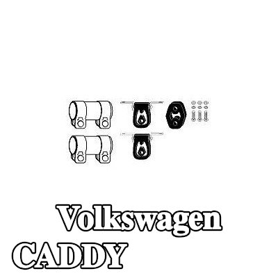 VEGAZ طقم تركيب العادم — 2002 Volkswagen Caddy