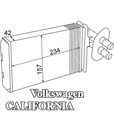 MAHLE شبكة التسخين — 2000 Volkswagen California