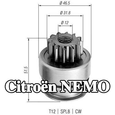 MAGNETI MARELLI الترس الصغير، المُشغّل — Citroën Nemo
