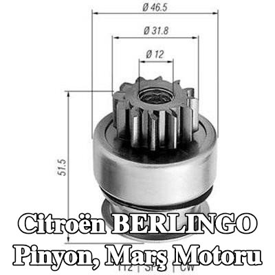 MAGNETI MARELLI Pinyon, marş motoru — Citroën Berlingo