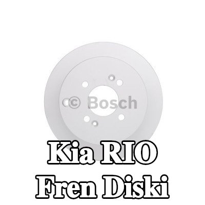 BOSCH Fren diski Dış Çap: 262mm, düz, Kaplamalı — 2008 Kia Rio