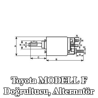 HC-Cargo Doğrultucu, alternatör — Toyota Modell F