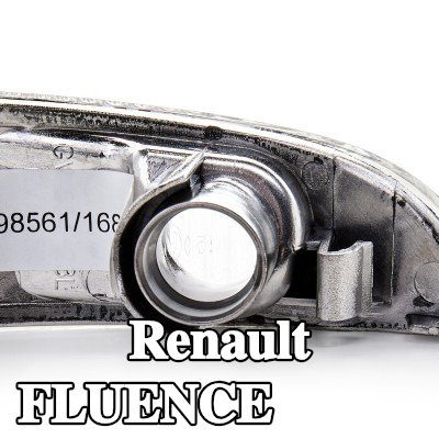 RIDEX مؤشر جانبي مرآة خارجية, يسار, أبيض, بدون لمبة, بدون حامل لمبة — 2012 Renault Fluence