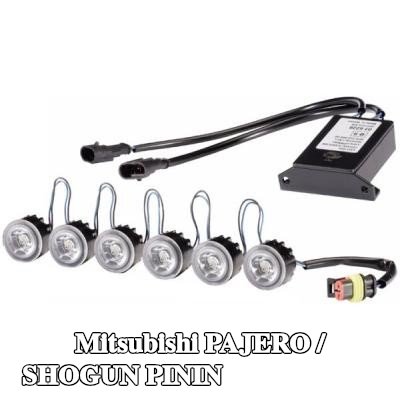 HELLA مصابيح الإضاءة النهارية أمامية المركبة — 1999 Mitsubishi Pajero / Shogun Pinin