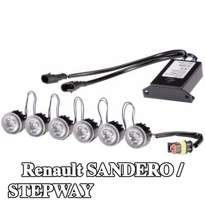 HELLA مصابيح الإضاءة النهارية أمامية المركبة — 2008 Renault Sandero / Stepway
