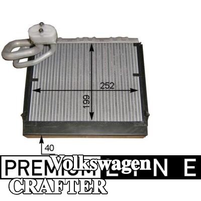 MAHLE مبخر تكييف الهواء بدون صمام تمدد — 2012 Volkswagen Crafter