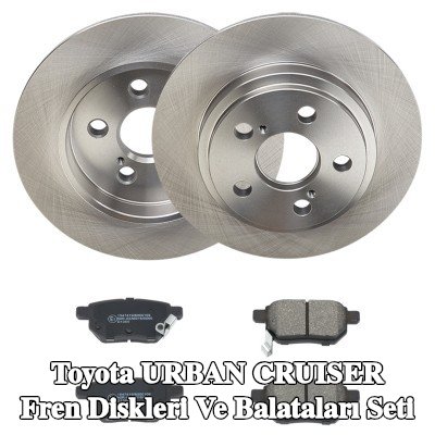 RIDEX Fren diskleri ve balataları seti Arka Aks, düz — Toyota Urban Cruiser