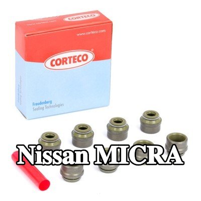 CORTECO مجموعة سدادات صمامات الصمامات — 2004 Nissan Micra