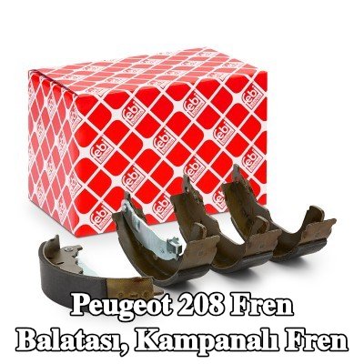 FEBI BILSTEIN Fren Balatası, kampanalı fren — Peugeot 208