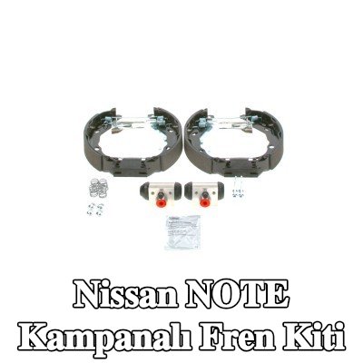 BOSCH Aksesuarları dahil tambur fren kiti, tekerlek fren silindiri ile — Nissan Note