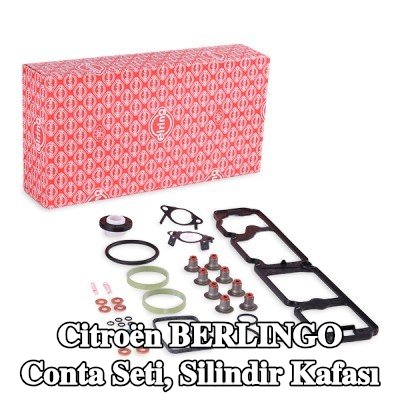 ELRING Conta seti, valf gövdesi contalı silindir kafası, silindir kafası contası olmadan, egzoz manifoldu contası/contaları olmadan — Citroën Berlingo