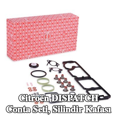 ELRING Conta seti, valf gövdesi contalı silindir kafası, silindir kafası contası olmadan, egzoz manifoldu contası/contaları olmadan — Citroën Dispatch