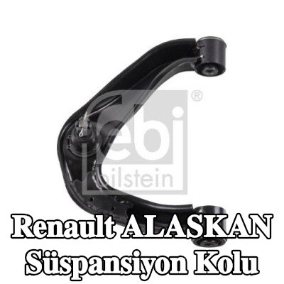 FEBI BILSTEIN Ön Aks Sol Süspansiyon Kolu, Üst, Çelik Sac, bilyeli mafsal ile, lastik yastıklı — Renault Alaskan