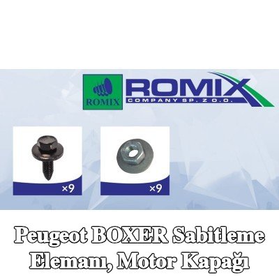 ROMIX Sabitleme Elemanı, motor kapağı — 1997 Peugeot Boxer