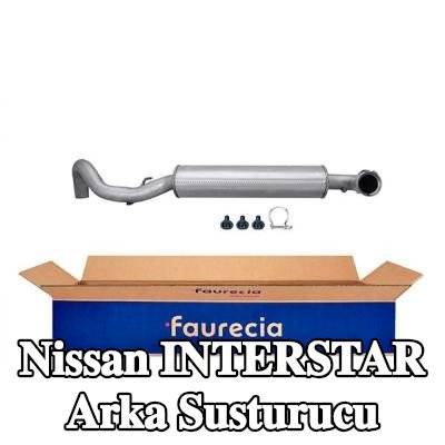 HELLA Arka susturucu Arka, montaj parçaları ile — Nissan Interstar
