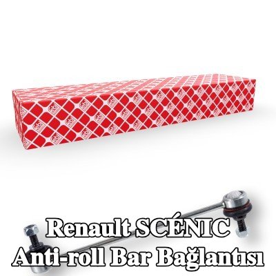 FEBI BILSTEIN Stabilizatör kolu OE Turbo YENİ, Sol Ön Aks, Ön Aks Sağ, 258mm, Çelik — 2000 Renault Scénic