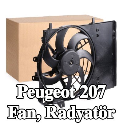 VALEO Fan, tutuculu radyatör — Peugeot 207