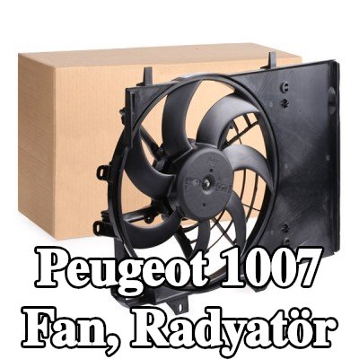 VALEO Fan, tutuculu radyatör — Peugeot 1007
