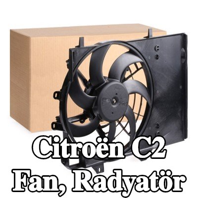 VALEO Fan, tutuculu radyatör — Citroën C2