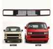 DIEDERICHS Siyah/kırmızı radyatör ızgarası — 1990 Volkswagen Transporter (6)