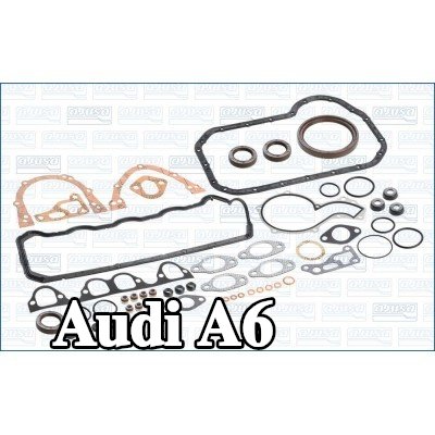 AJUSA مجموعة حشيات كاملة, محرك مزود بأختام صمامات, بدون حشية رأس الأسطوانة — 2000 Audi A6