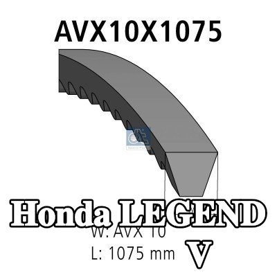 DT Spare Parts مجموعة الحزام V — Honda Legend