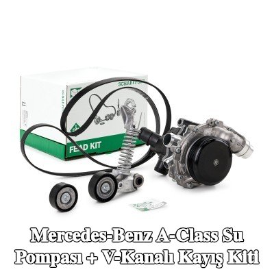 INA Water Pump + V-Ribbed Belt Kit Check alternator freewheel clutch & replace if necessary — 2016 Mercedes-Benz A-Class