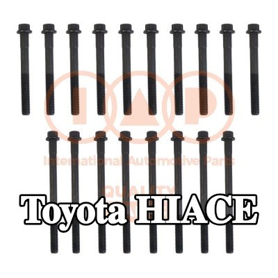 IAP QUALITY PARTS مجموعة البراغي, رأس الأسطوانة M12 — 2012 Toyota Hiace