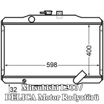 MAHLE Motor radyatörü — Mitsubishi L300 / Delica