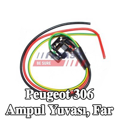 FAST Ampul yuvası, far — Peugeot 306