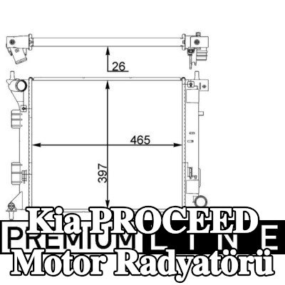 MAHLE Motor radyatörü — 2017 Kia Proceed