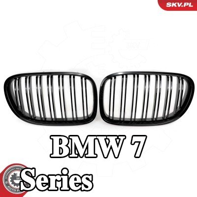 ESEN SKV شبكة المبرد على الجانبين, لامع, أسود — 2012 BMW 7 Series