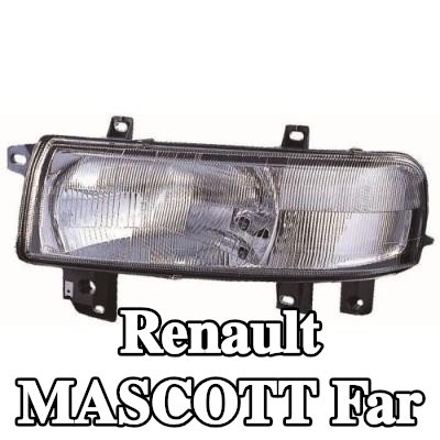 ABAKUS Far Sağ, H4, W5W, far seviyeleme motoru olmadan, ampul içermez, elektrik motoru olmadan — Renault Mascott