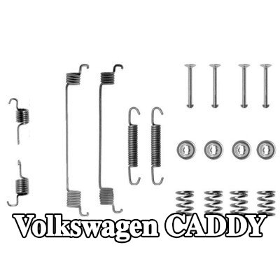 BOSCH مجموعة تركيب حذاء الفرامل مع نوابض — Volkswagen Caddy