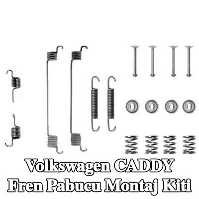 BOSCH Yaylı fren pabucu montaj kiti — Volkswagen Caddy