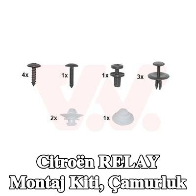 VAN WEZEL Montaj Kiti, çamurluk — Citroën Relay