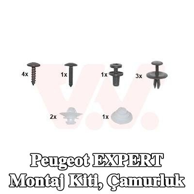 VAN WEZEL Montaj Kiti, çamurluk — Peugeot Expert