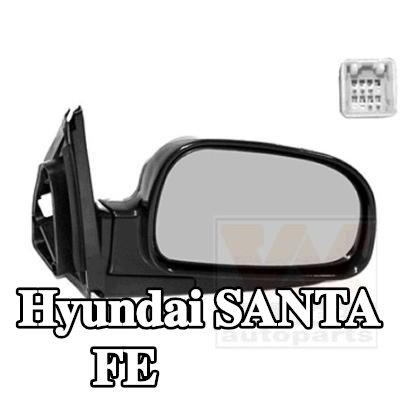 VAN WEZEL مرآة جانبية يمنى — 2002 Hyundai Santa Fe