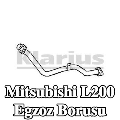 VEGAZ Egzoz Borusu — 1990 Mitsubishi L200