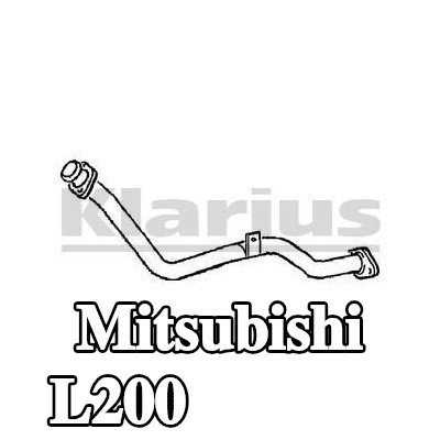 VEGAZ أنبوب العادم — 1990 Mitsubishi L200