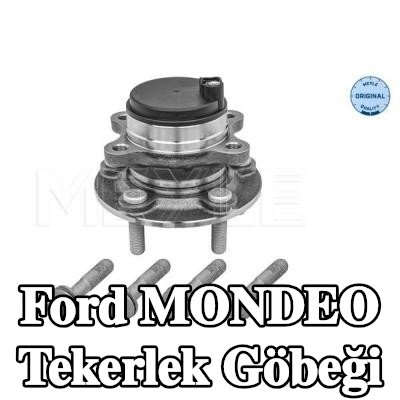 MEYLE Tekerlek göbeği arka aks, entegre manyetik sensör halkalı, entegre tekerlek yatağı ile, sabitleme/montaj malzemesi ile — Ford Mondeo