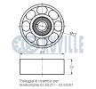 RUVILLE Saptırma / kılavuz kasnağı, V-ribbed belt Ø: 85mm — 1995 Land Rover Discovery (2)