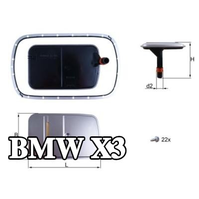 MAHLE مجموعة مرشح ناقل الحركة الأوتوماتيكي مع حشية/سداد — 2004 BMW X3